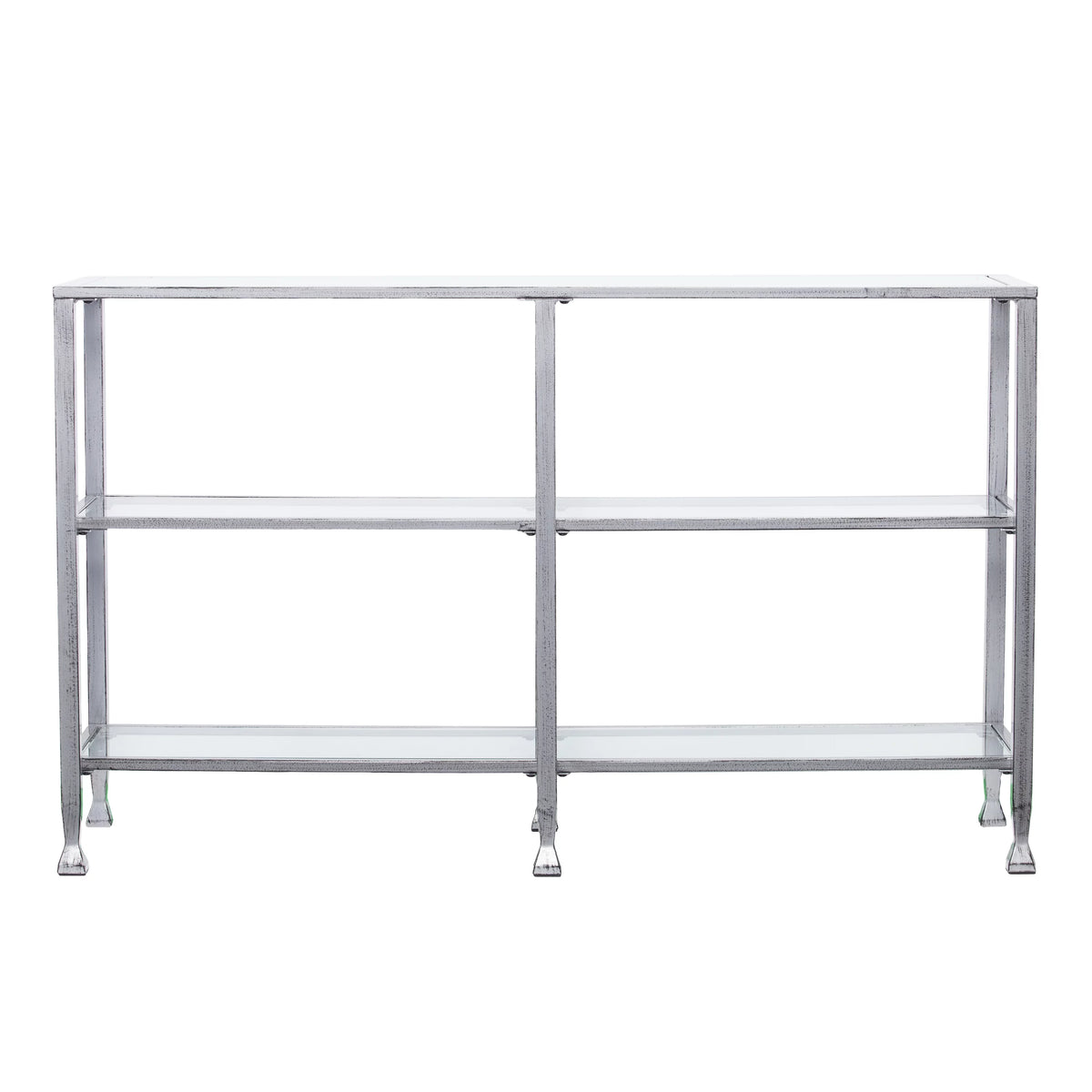 Metal Glass 3-Tier Console Table M224