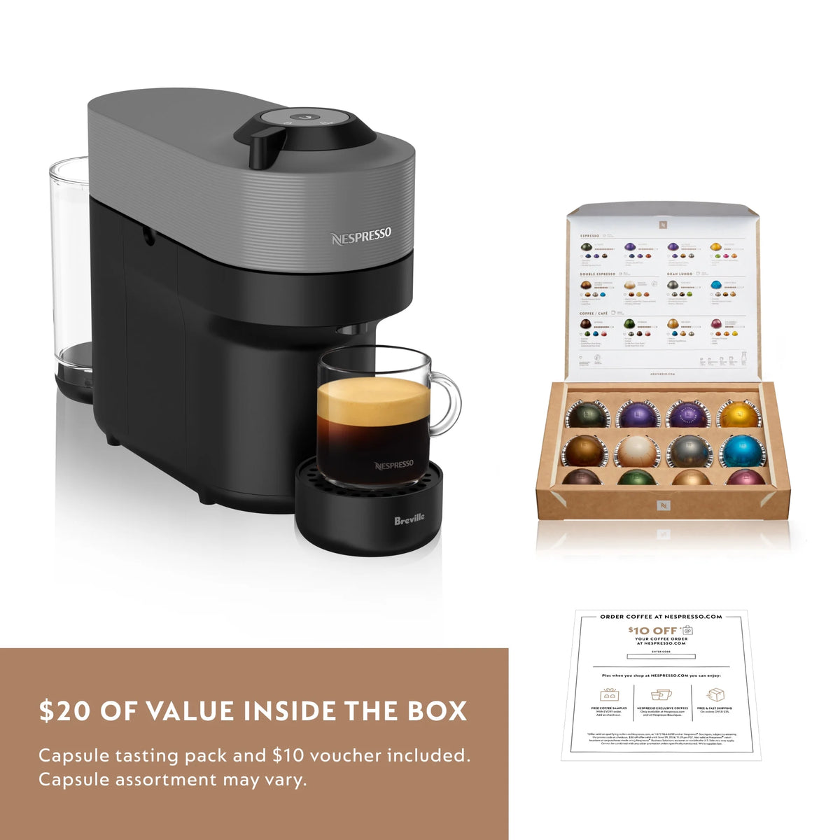 Dark Gray Coffee and Espresso Maker P77218
