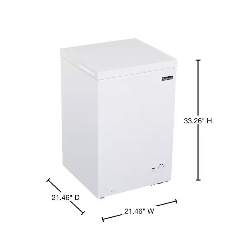 White 3.5 cu. ft. Manual Defrost Chest Freezer U168227