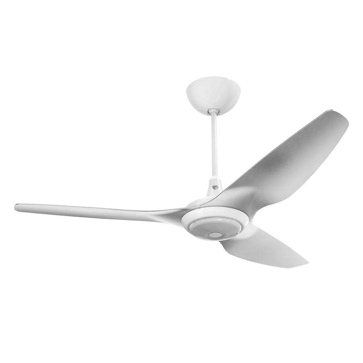 60 Ceiling Fan with Brushed Aluminum Blades and White Finish Q8754