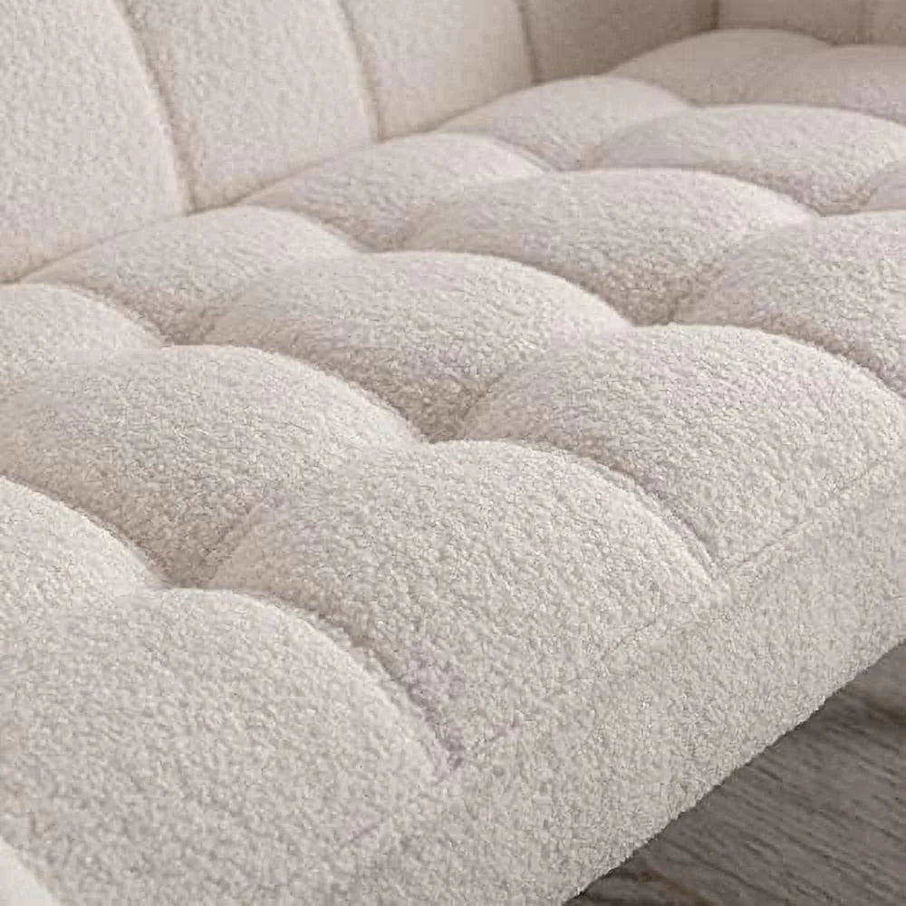 Sherpa Accent Chair with Ottoman Q6653