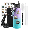 64 oz Insulated Stainless Steel Water Bottle with Straw G823708