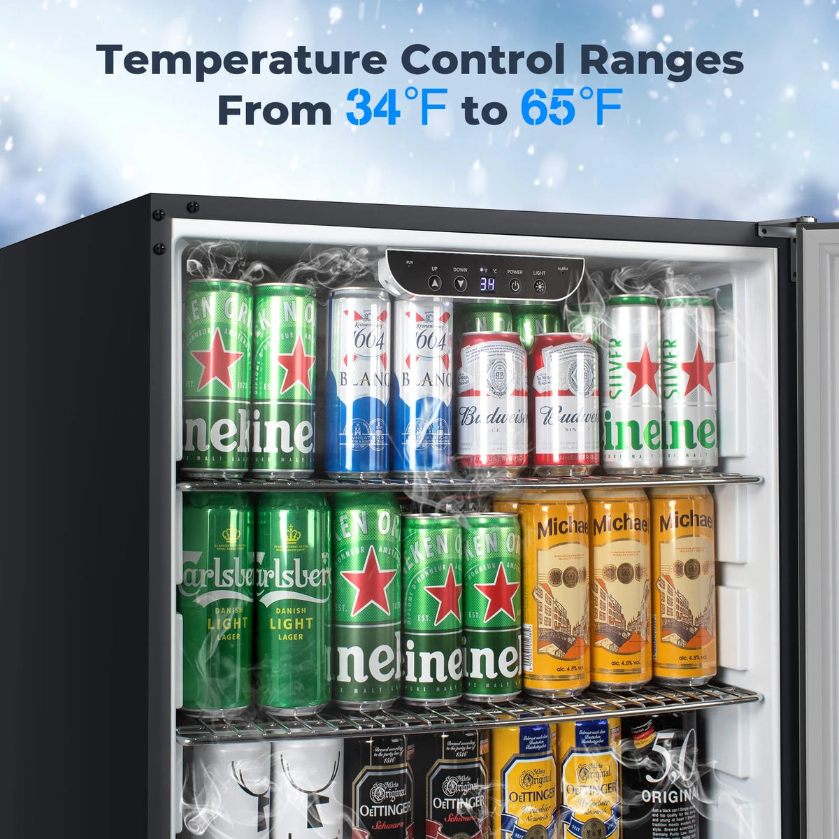 24" 5.4 Cu.Ft. Built-in Stainless Steel Beverage Fridge N24496