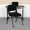 Black Padded Stack Chair L745