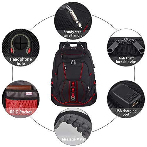Extra Large 18.4 inch Laptop Backpack with USB Charging Port M269612