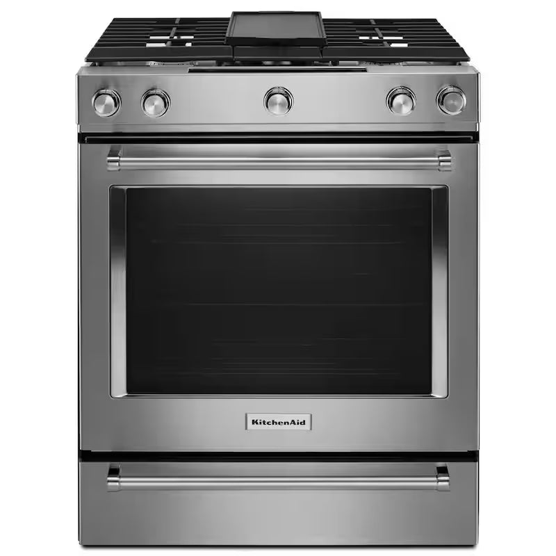 7.1 cu. ft. Slide-In Dual Fuel Range with Self-Cleaning Convection Oven in Stainless Steel P994