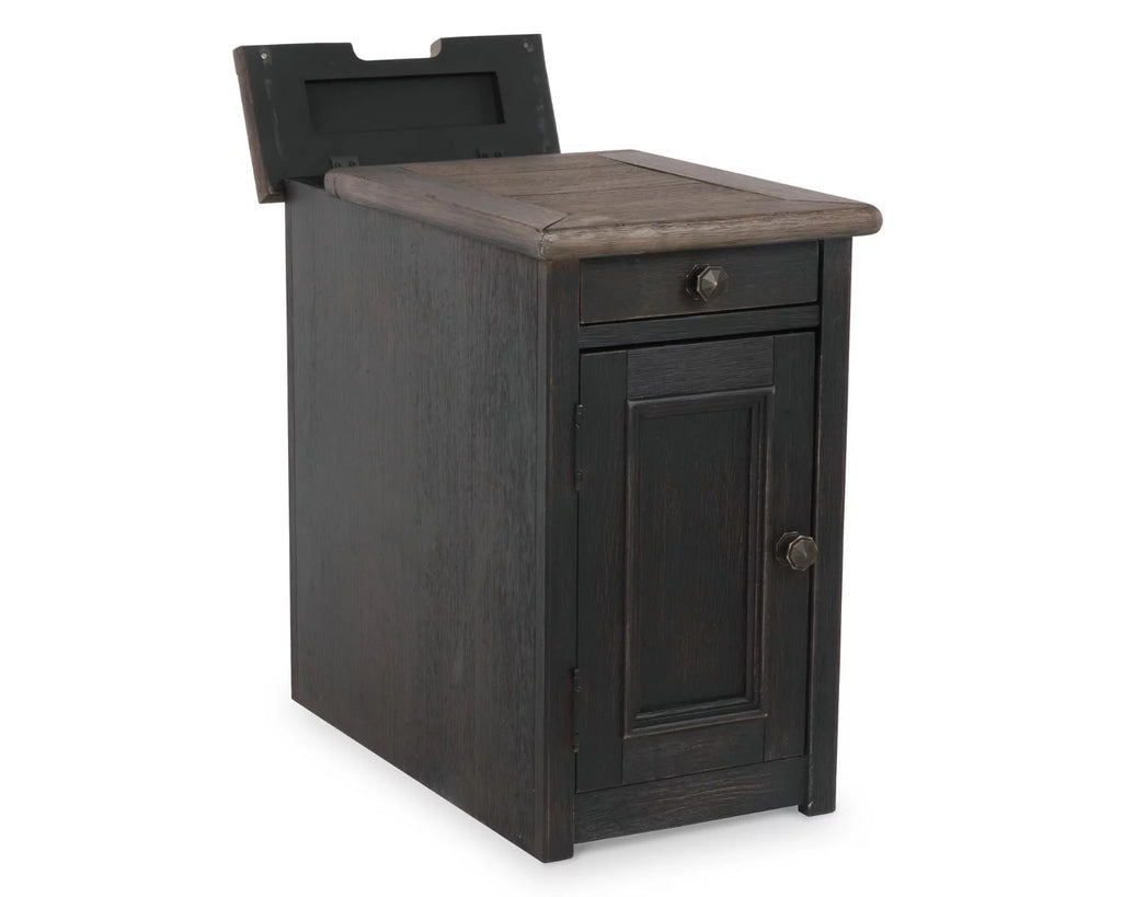 Chairside End Table with USB Ports & Outlets C350890
