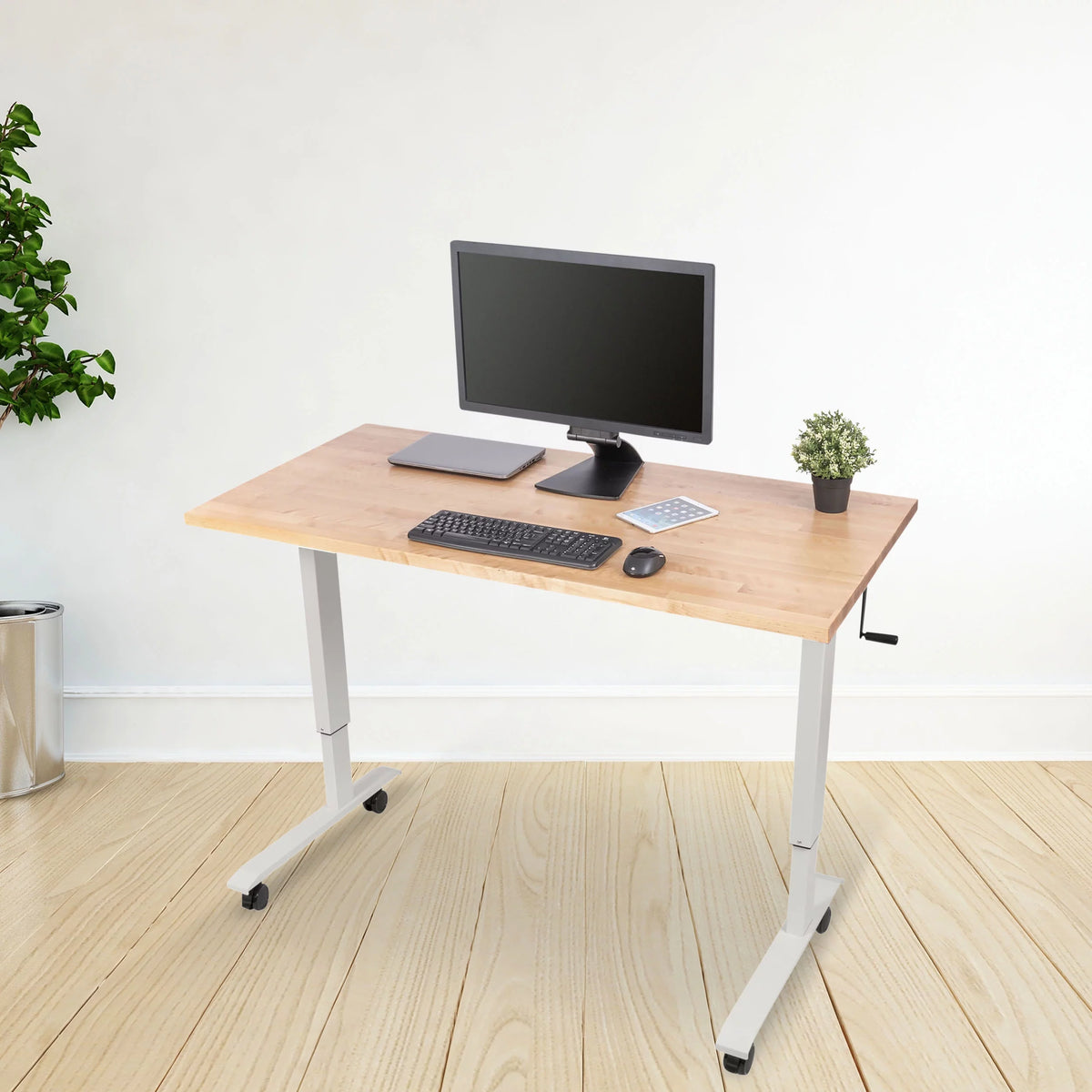 Adjustable Height 60"W Rolling Standing Desk Q2885