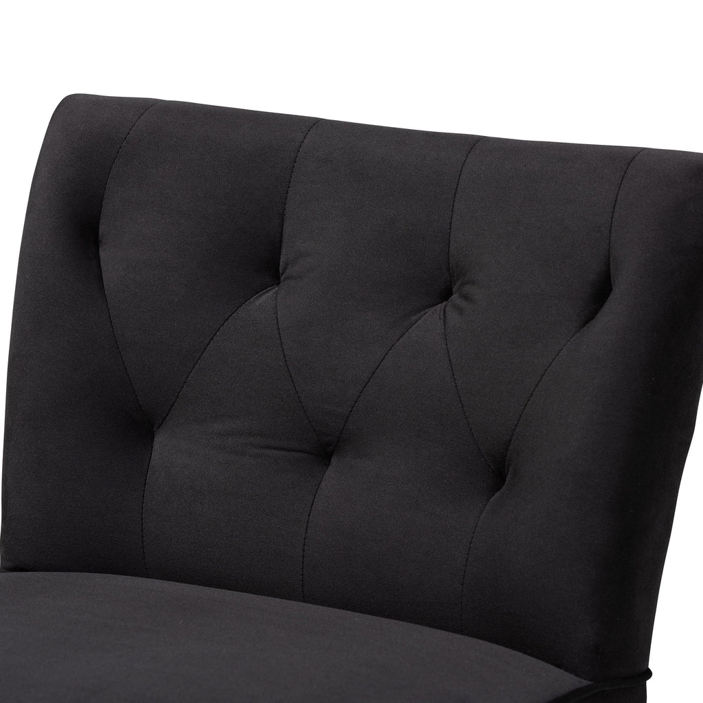 Black Slipper Chair F8530