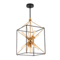 9-light Pendant Black & Gold P69841
