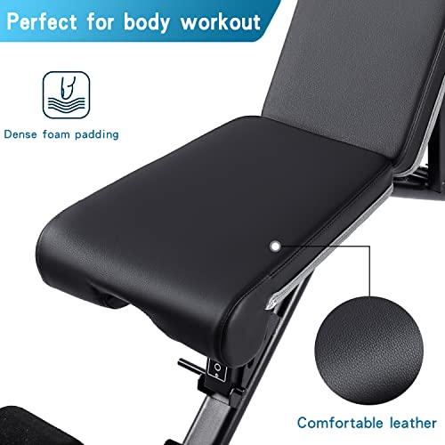Adjustable Weight Bench 1100 lb Foldable N537