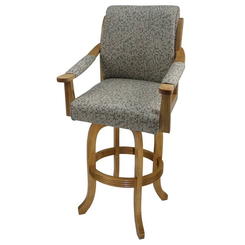 30x22 Swivel Solid Wood Bar Stool O830