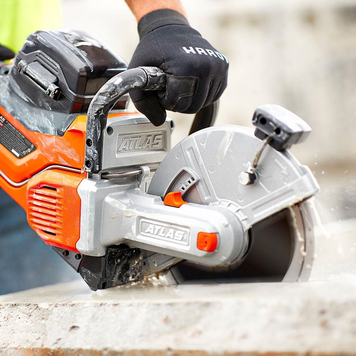 80V Brushless Cordless 9 in. Concrete Cut-Off Saw Kit with 4 Ah Battery and Charger V834