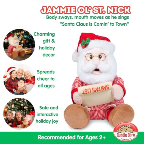 Animated Singing Dancing Santa Claus Plush Toy 12 inches L1900
