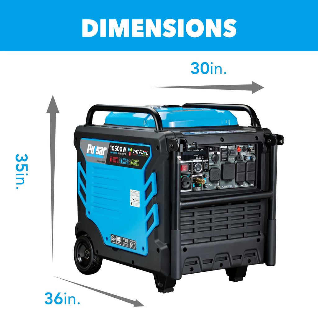 10,500-Watt Tri-Fuel Portable Inverter Generator M502341