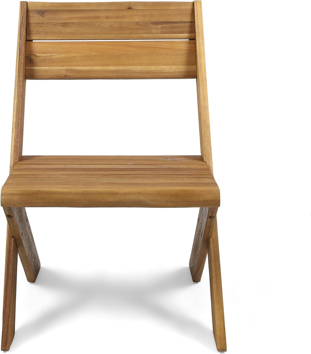 Acacia Wood Chairs Set of 2 Z267