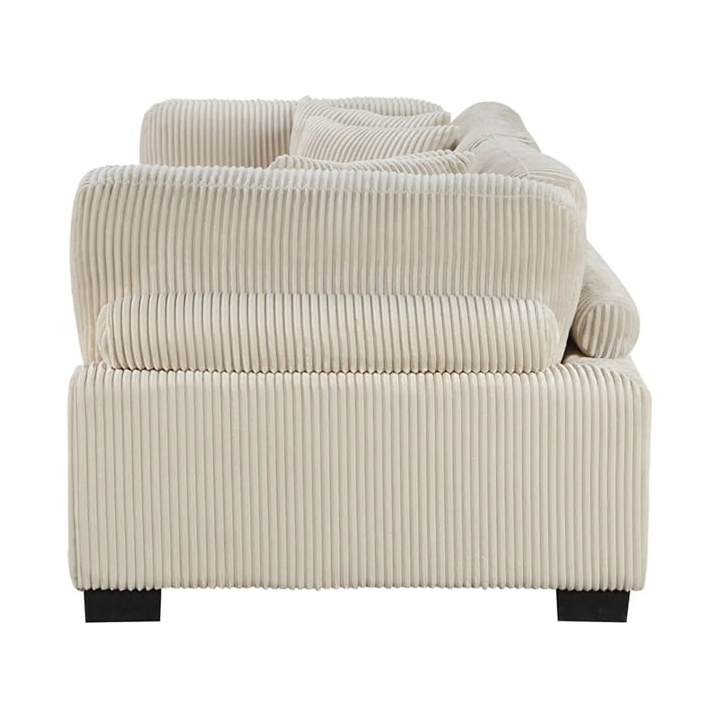 Beige Corduroy Loveseat E246