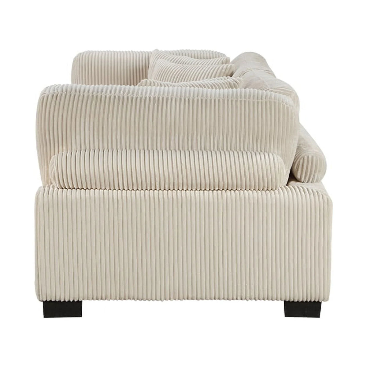 Beige Corduroy Loveseat E246