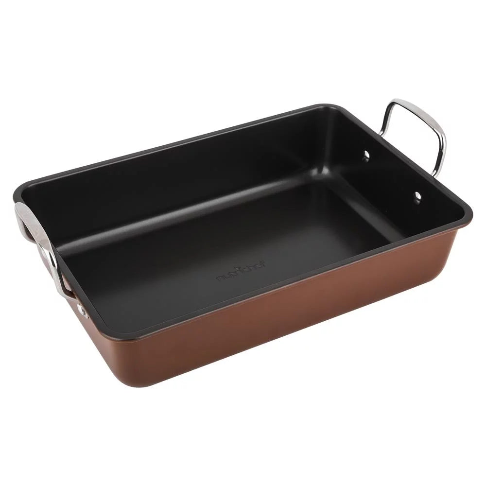 Non-Stick Carbon Steel Roasting Pan with Wire Handle Z54664