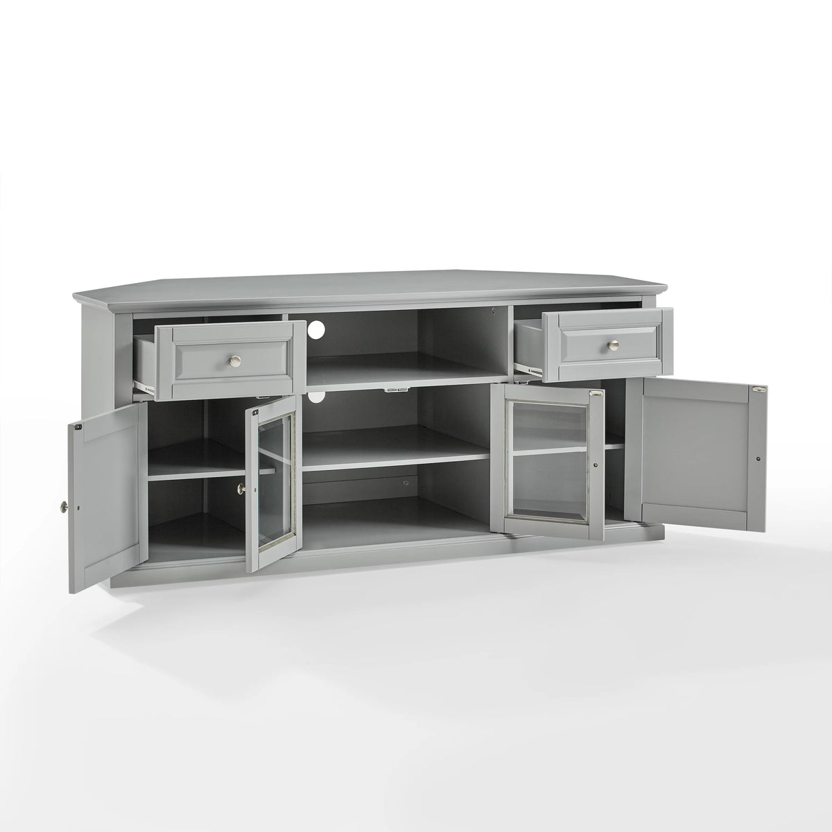 Gray Wood TV Stand P369