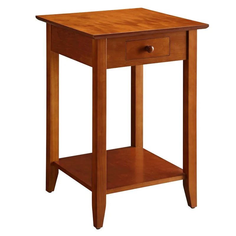 2 Piece Coffee Table and Set of 2 End Table Set in Cherry Q7748