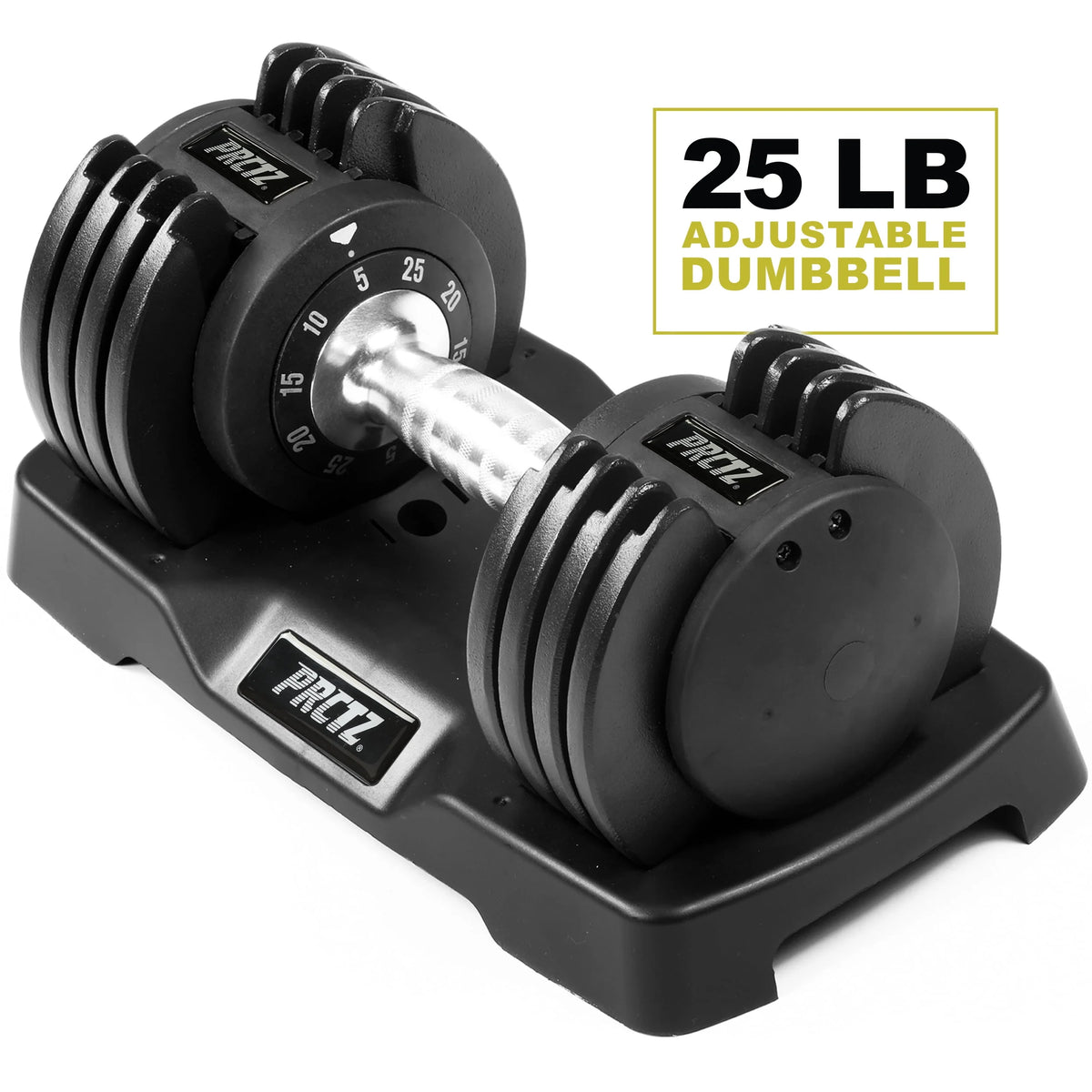 5-25lb Adjustable Dumbbell Black T338