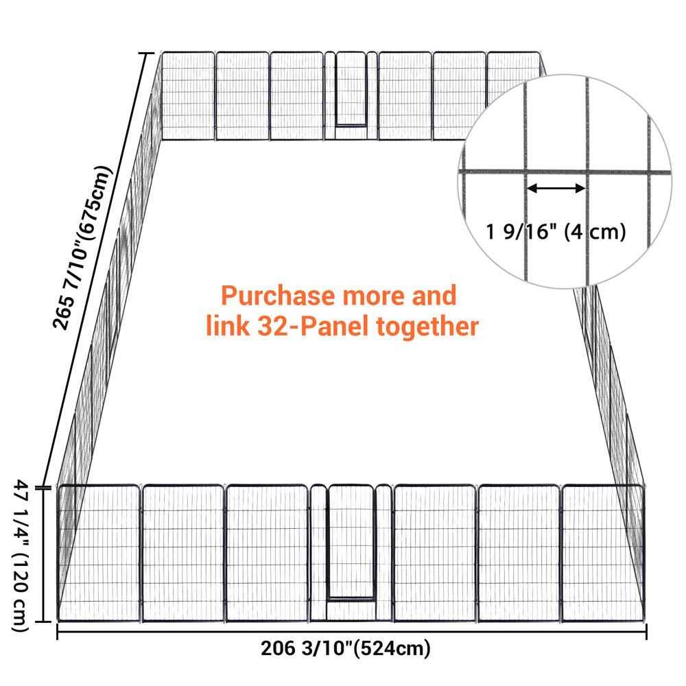 Extra Large Dog Exercise Fence Panel L17835