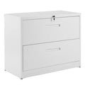 2 Drawer Lockable Steel Lateral File Cabinet W887002