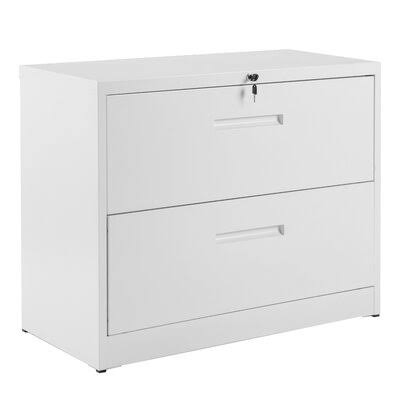 2 Drawer Lockable Steel Lateral File Cabinet W887002