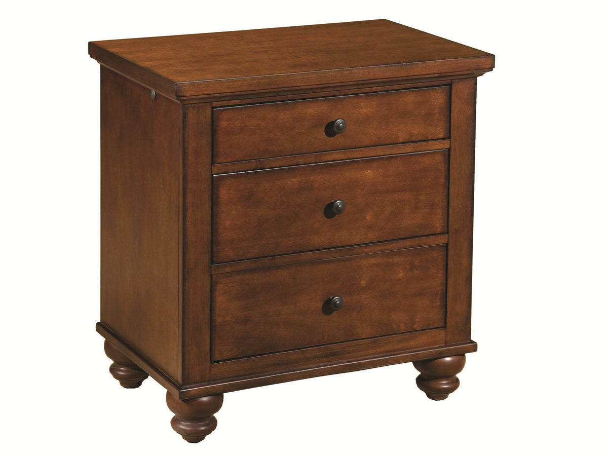 Brown Cherry Nightstand D8196