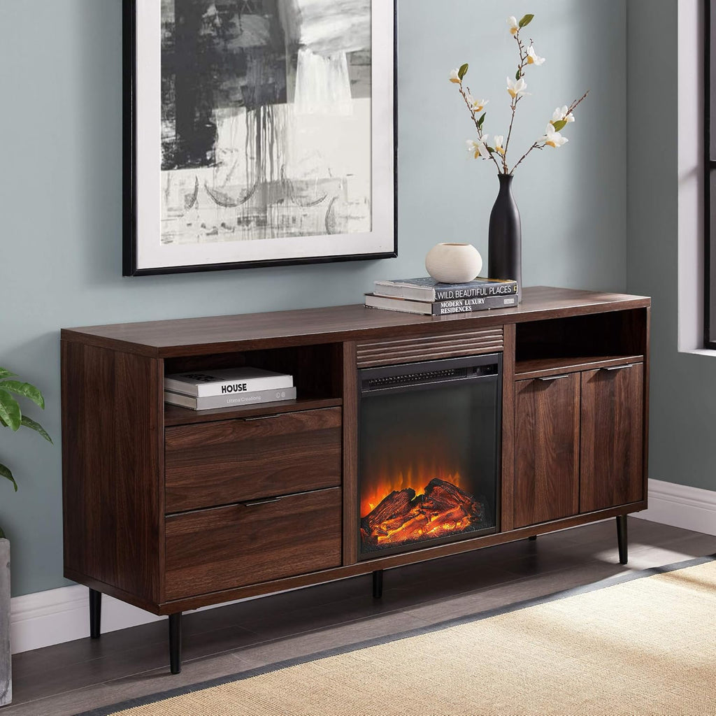 30 Inch Dark Walnut Storage Cabinet O276249