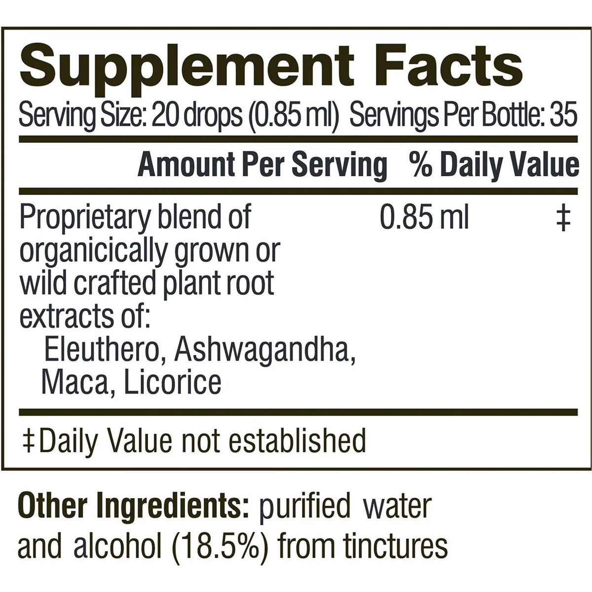 Herbal Adrenal Support Formula K717205