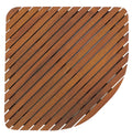 Teak Wood Corner Shower Mat K7372