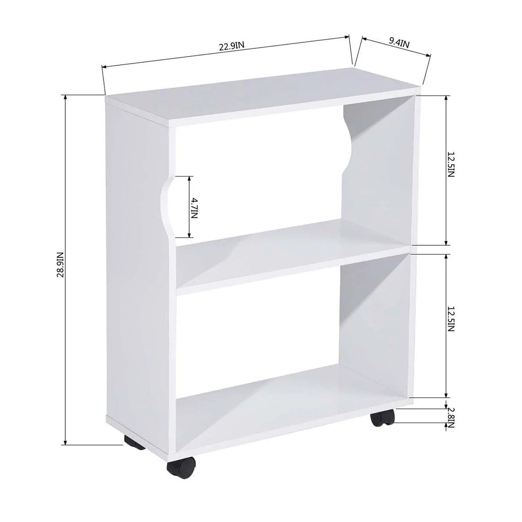 47.4" L Computer Desk with Bookcase Q57367