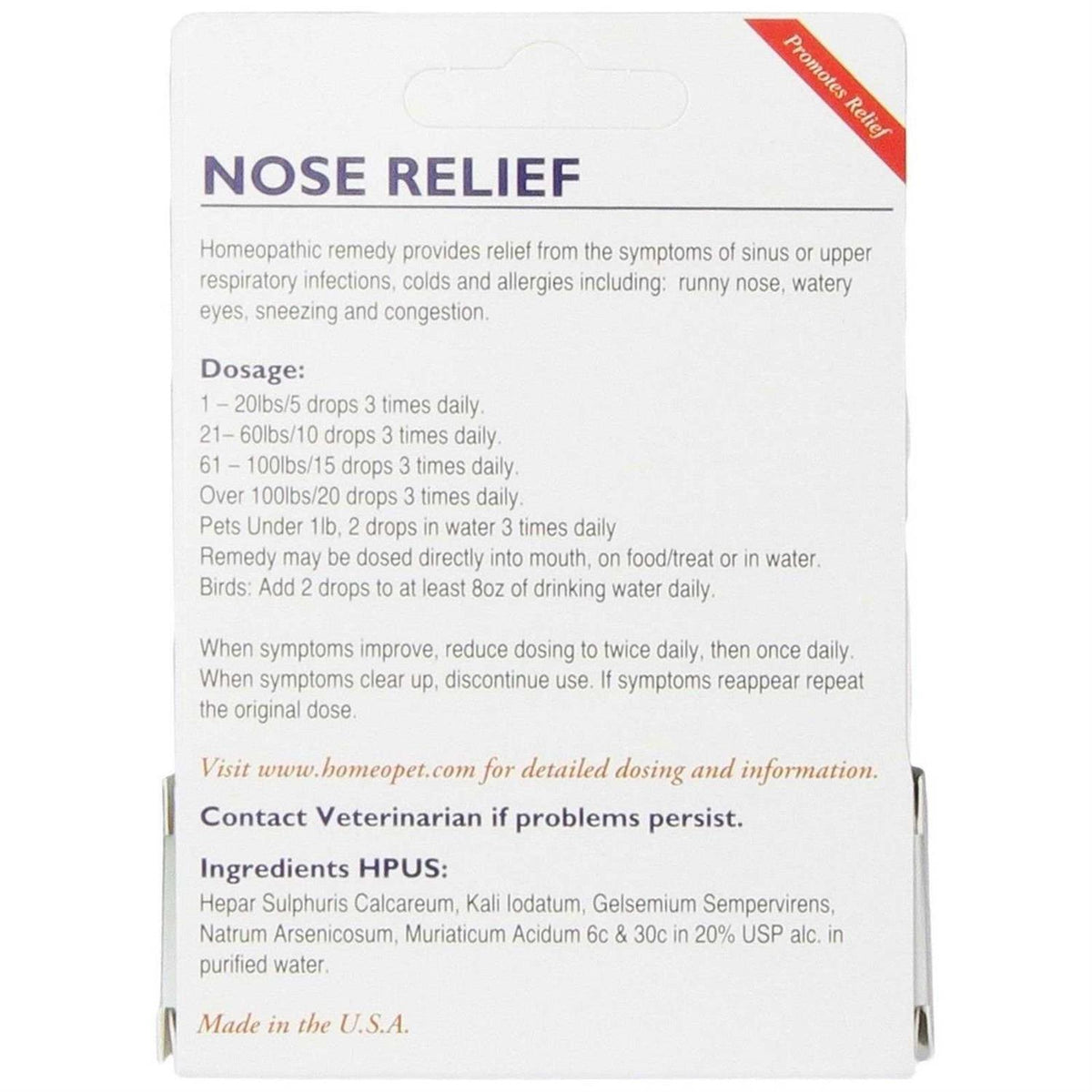 Pet Nose Relief R96978