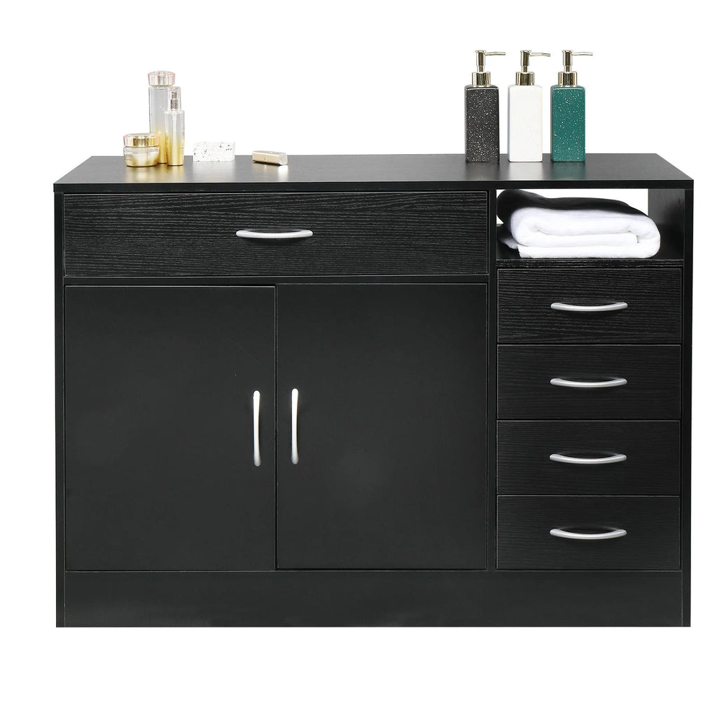 5 Drawer Black Storage Cabinet T649933