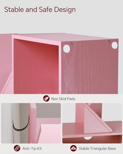 6 Tier Tree Bookshelf with Storage Cabinet O333236