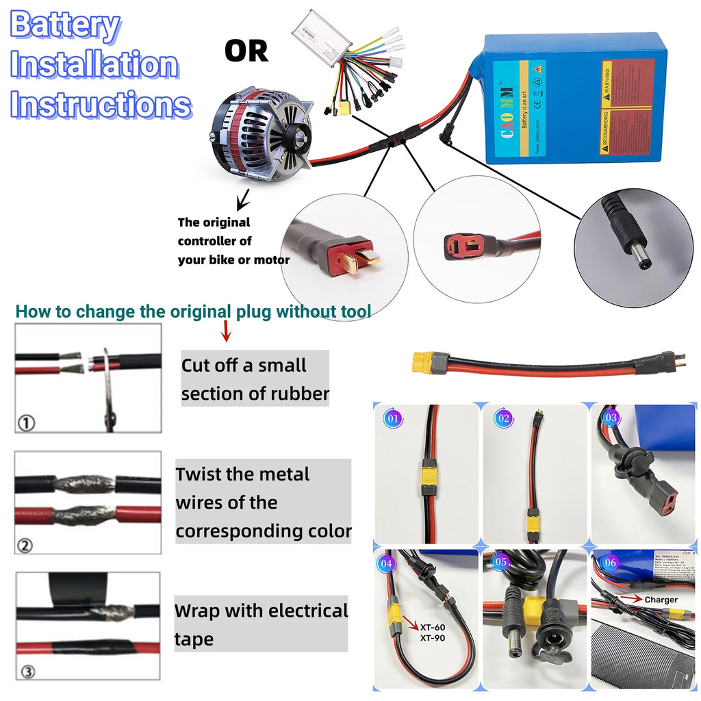 48V 8Ah Lithium Ebike Battery with Charger N1046