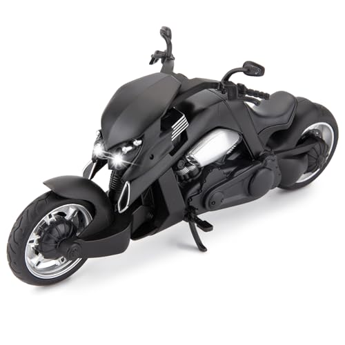 1:12 DieCast Motorcycle Model Black Q210
