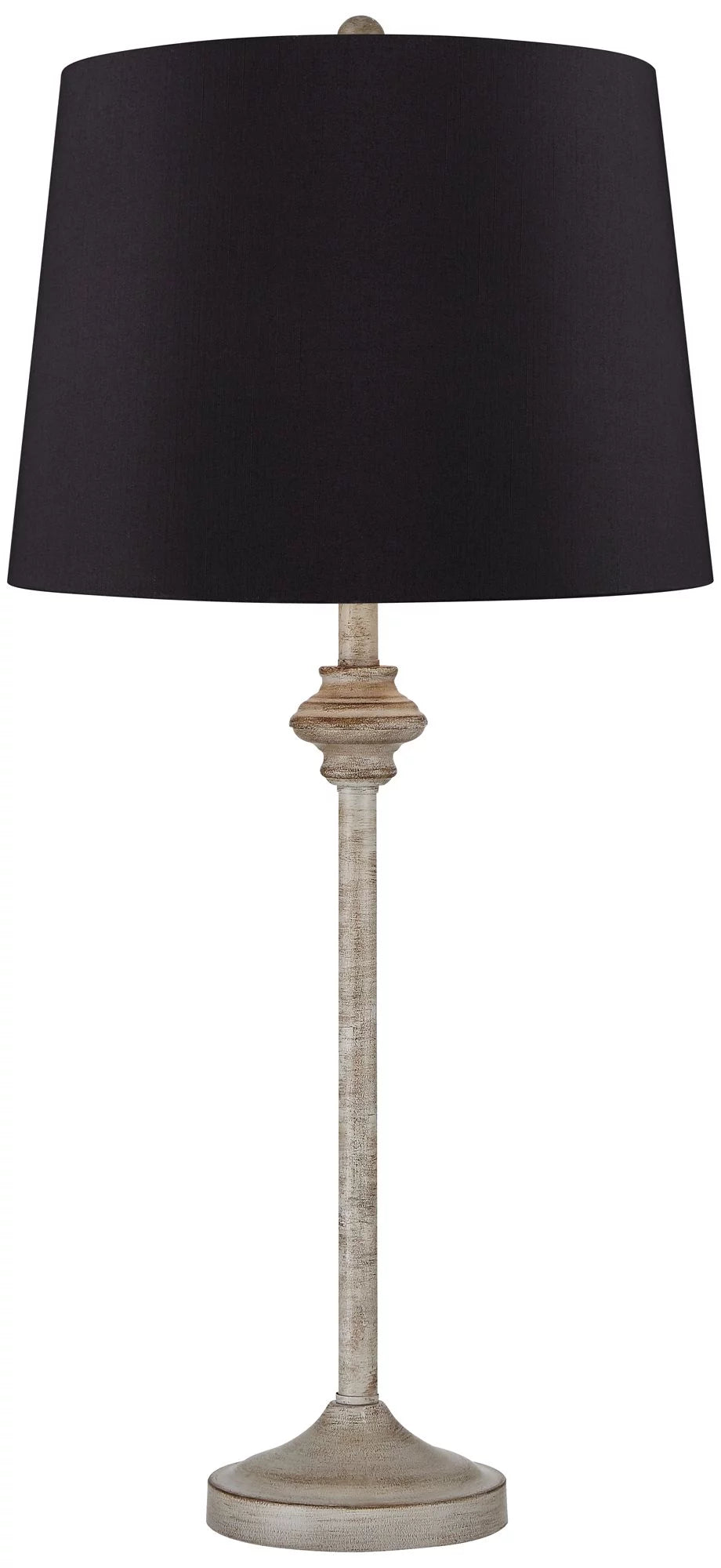 Set of 2 Beige Wood Table Lamps S266