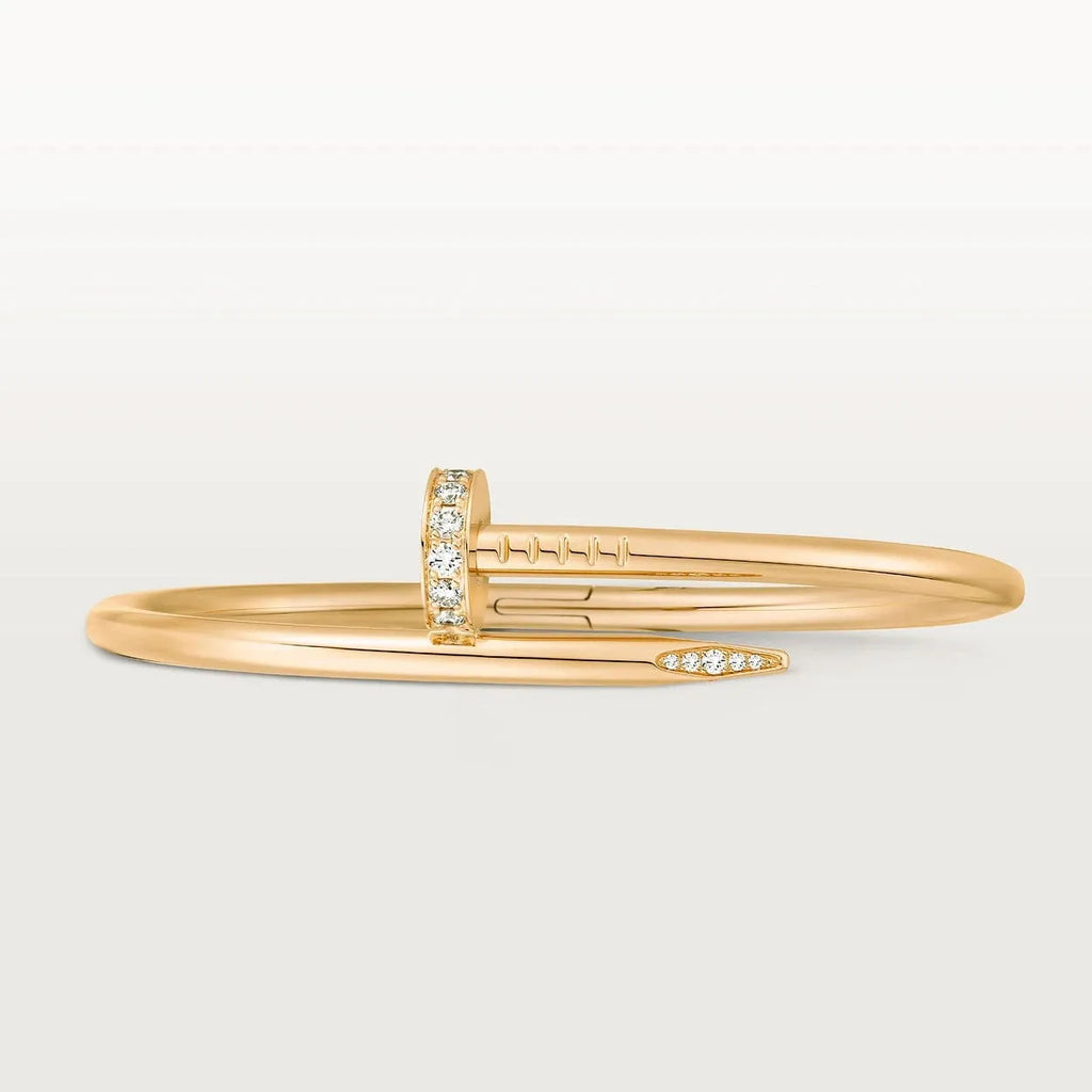 Nail Bracelet With CZ Diamond I95462