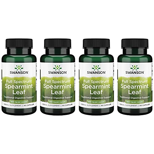 60 Capsules 400mg Spearmint Leaf Herbal Supplement 4 Pack V402
