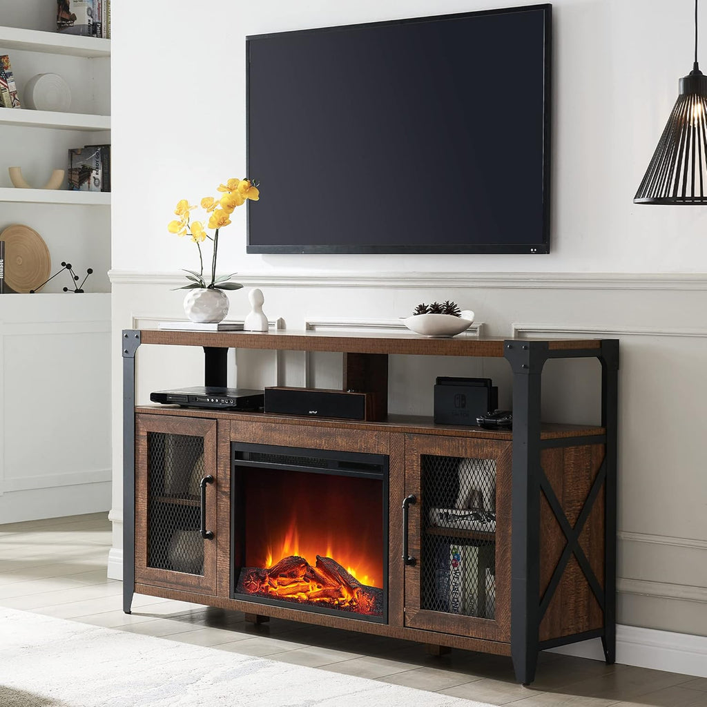 Tall Wood TV Stand for 65 inch TV O8472