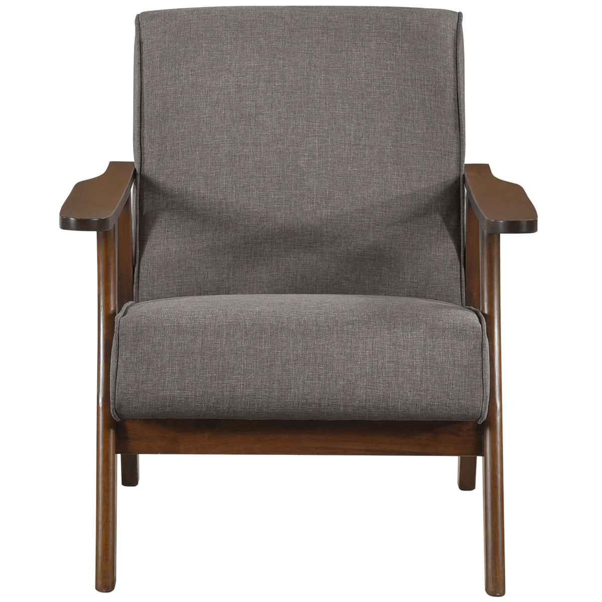 Dark Grey Upholstered Linen Accent Chair C51042