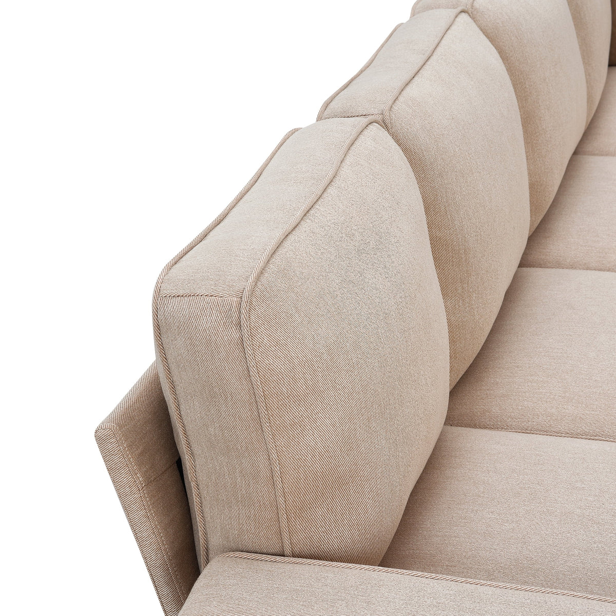 L Shaped Linen Sectional Sofa with Chaise N399153