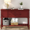 47'' Gray Modern Console Table with 2 Drawers, 2 Cabinets and 1 Shelf M85911