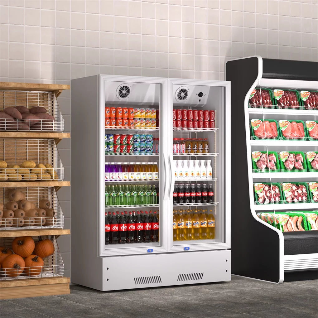 17 Cu.Ft Glass Door Upright Beverage Cooler L9769