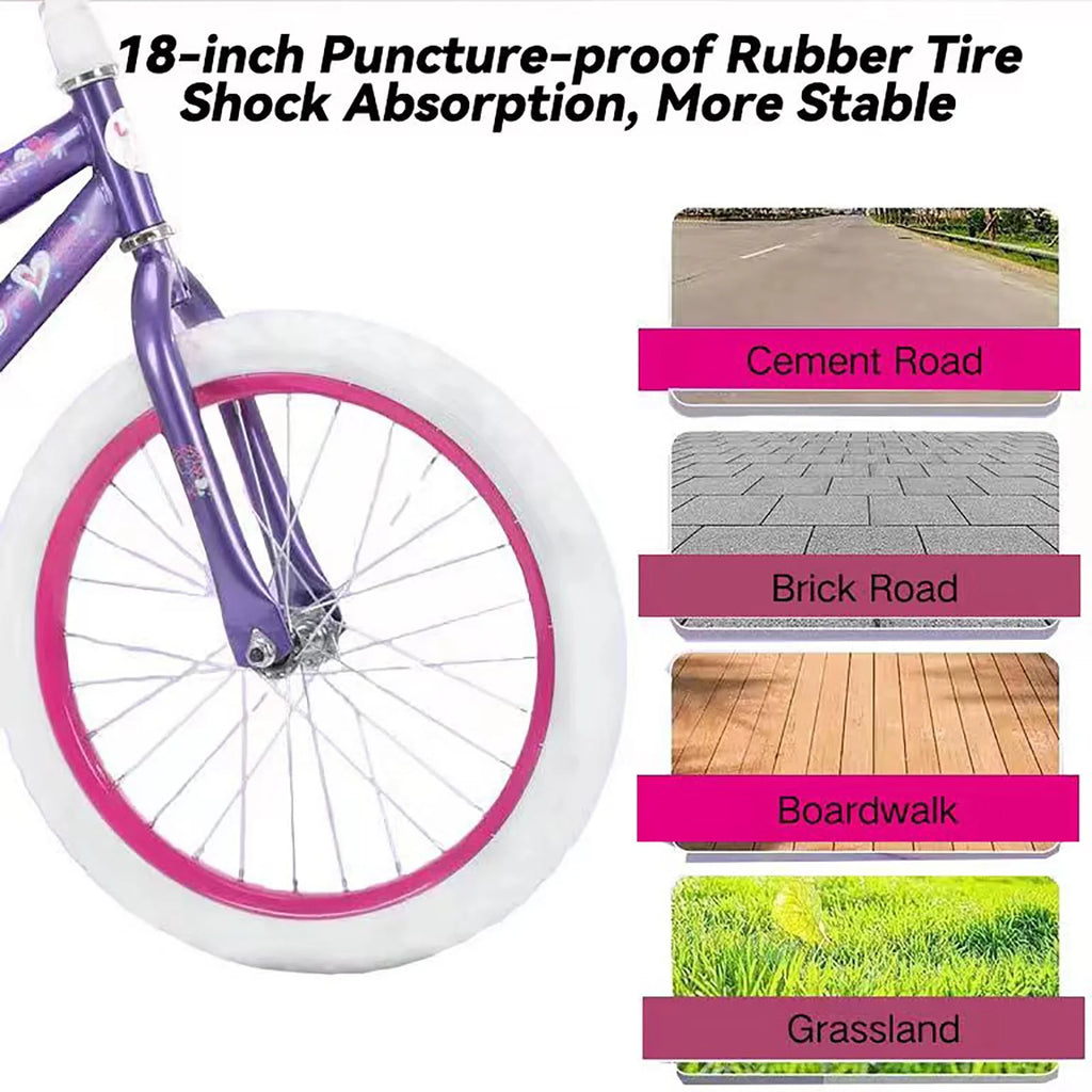 18 in. Kids Bike with Training Wheels W565