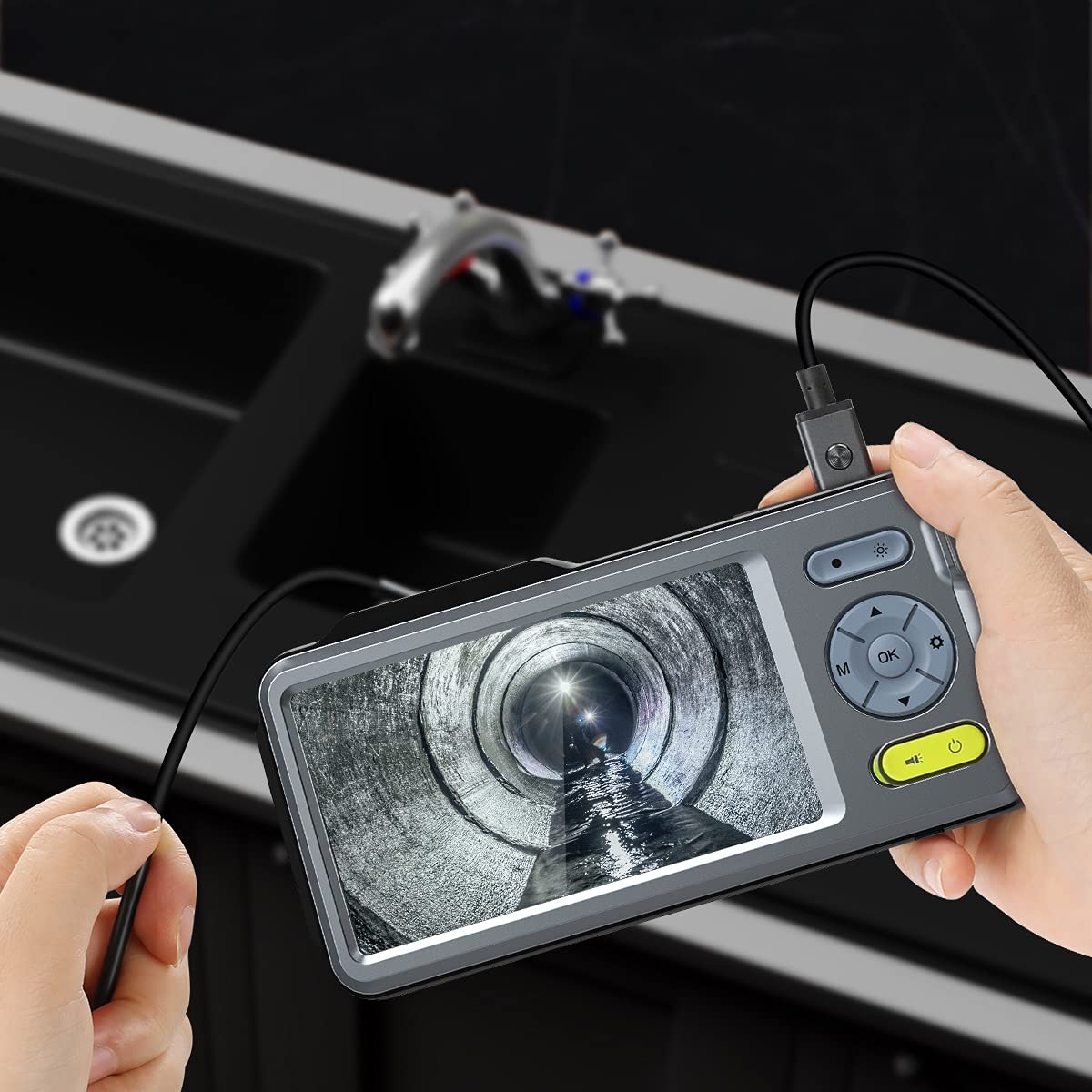 1080P Dual-Lens Borescope with 5 IPS Screen R5498