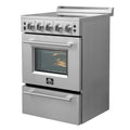 24 Freestanding Electric Range with 4 Element Burners in Stainless Steel D4197